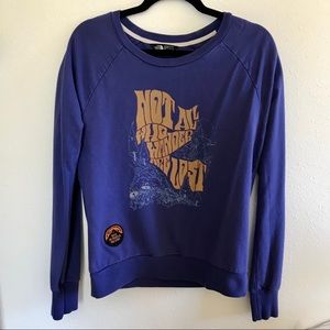 Vintage inspired North Face crew neck sweatshirt